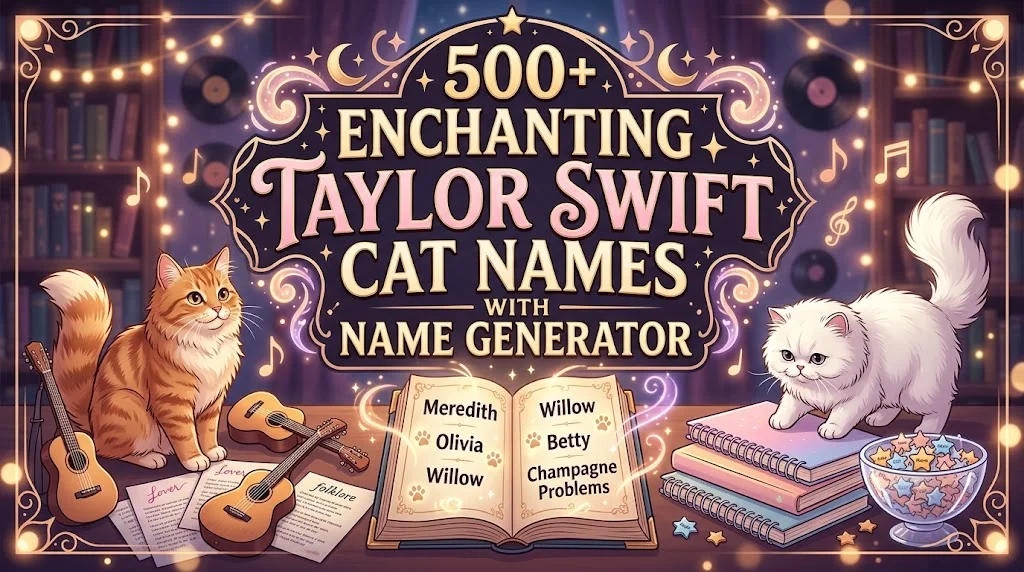 Enchanting Taylor Swift Cat Names With Name Generator