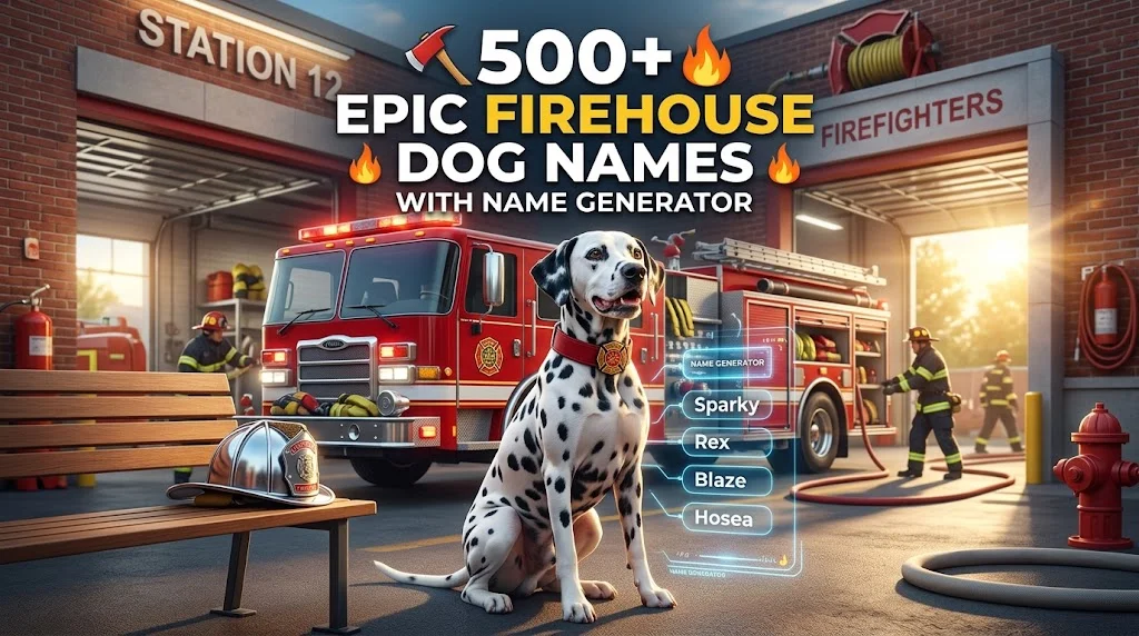 Epic Firehouse Dog Names With Name Generator