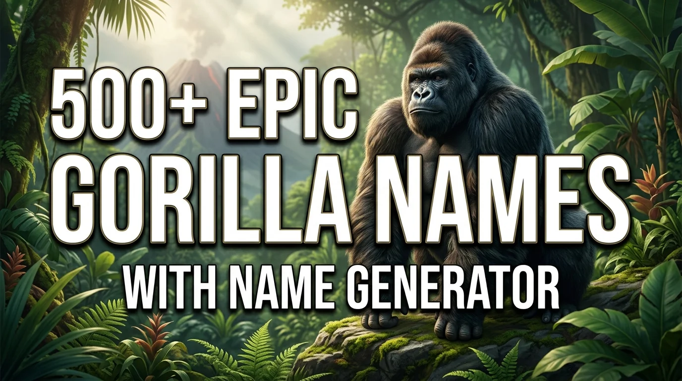 Epic Gorilla Names With Name Generator
