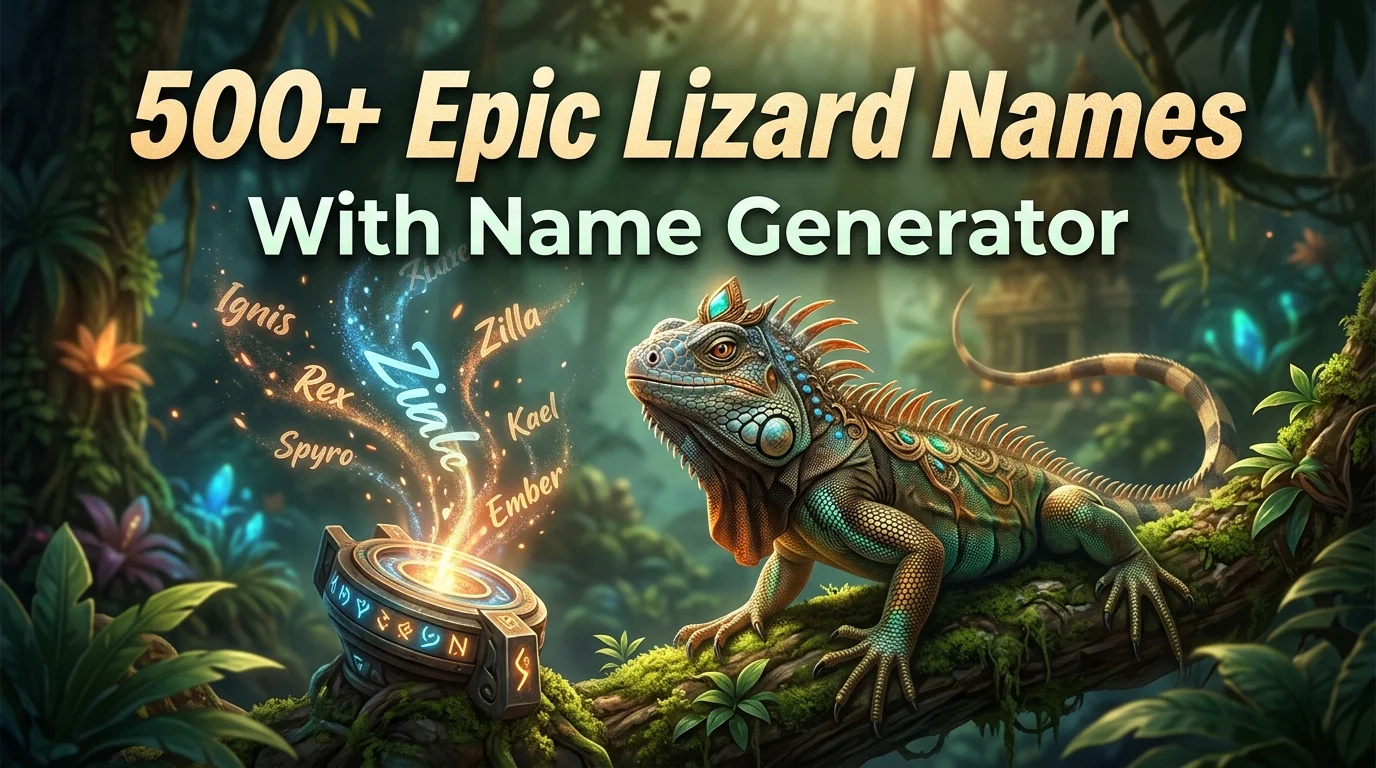 Epic Lizard Names With Name Generator