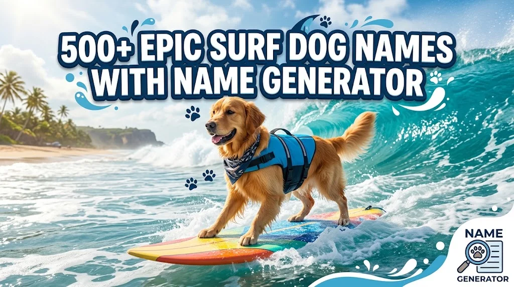 Epic Surf Dog Names With Name Generator