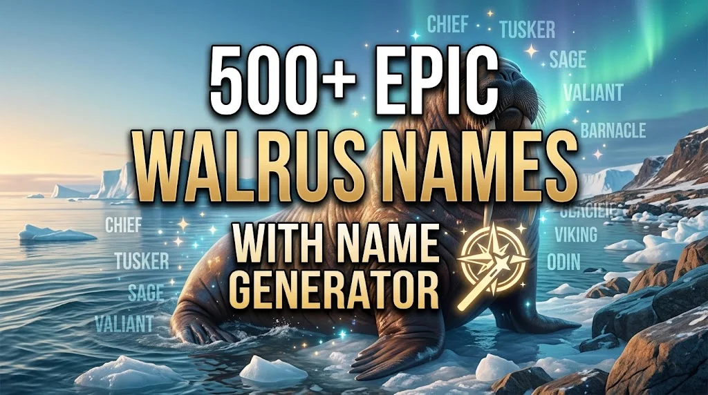 Epic Walrus Names With Name Generator