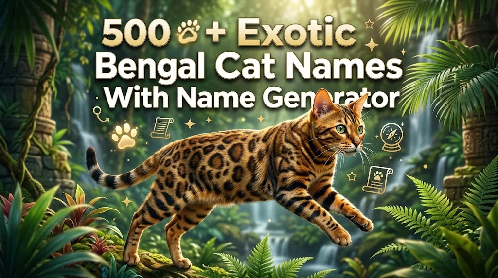 Exotic Bengal Cat Names With Name Generator