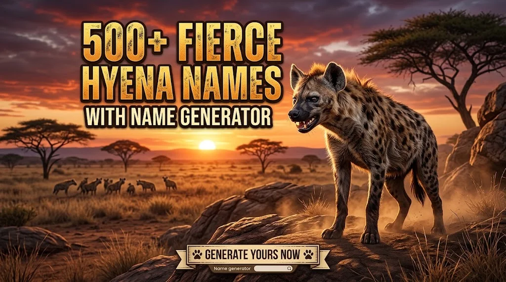 Fierce Hyena Names With Name Generator