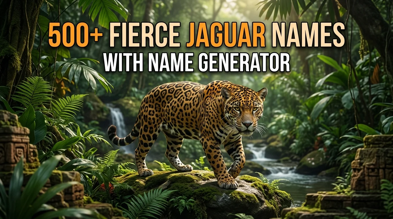 Fierce Jaguar Names With Name Generator