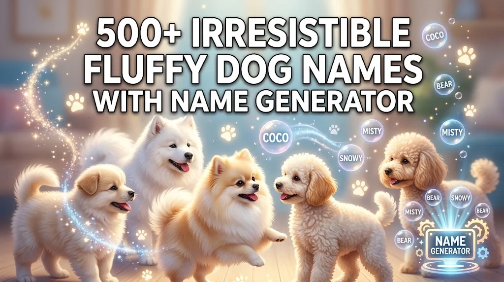 Irresistible Fluffy Dog Names With Name Generator