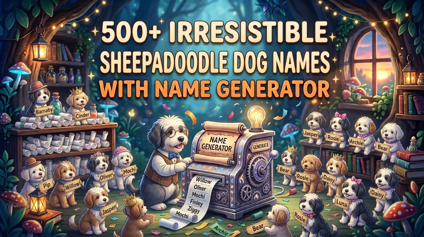 Irresistible Sheepadoodle Dog Names With Name Generator