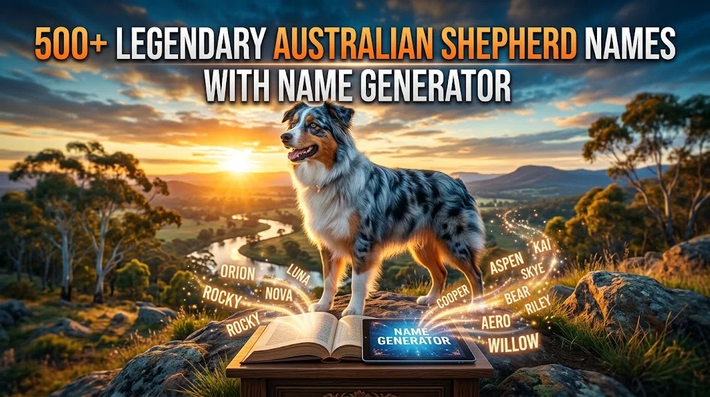 Legendary Australian Shepherd Names With Name Generator