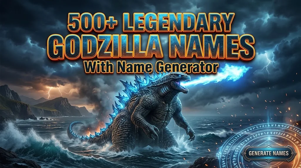Legendary Godzilla Names With Name Generator