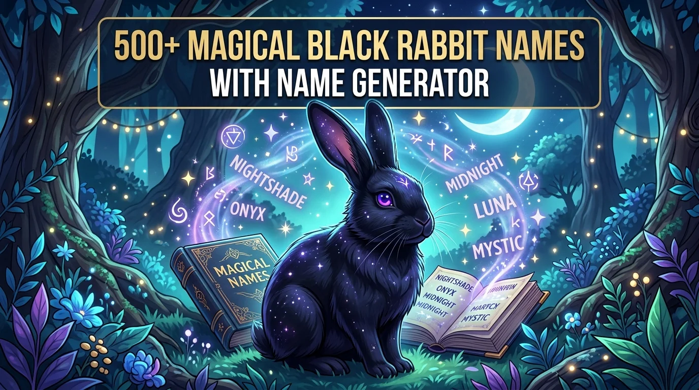 Magical Black Rabbit Names With Name Generator