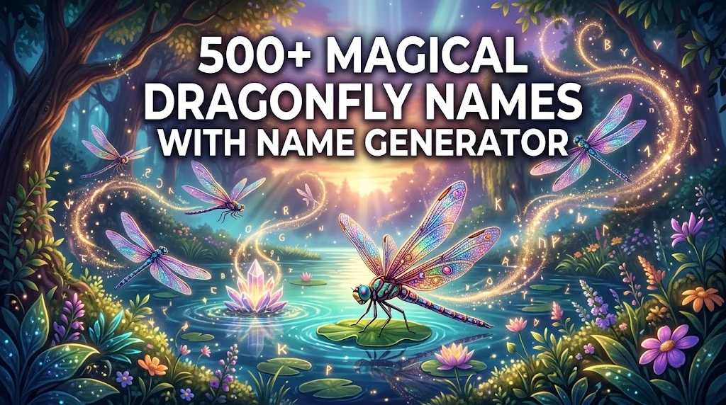 Magical Dragonfly Names With Name Generator