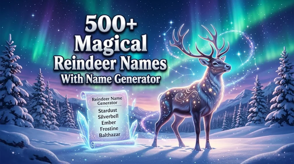 Magical Reindeer Names With Name Generator