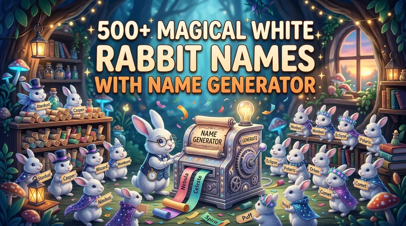 Magical White Rabbit Names With Name Generator