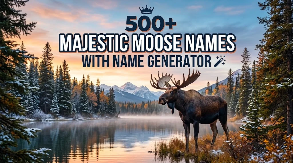 Majestic Moose Names With Name Generator