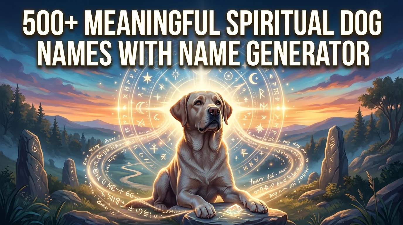 Meaningful Spiritual Dog Names With Name Generator