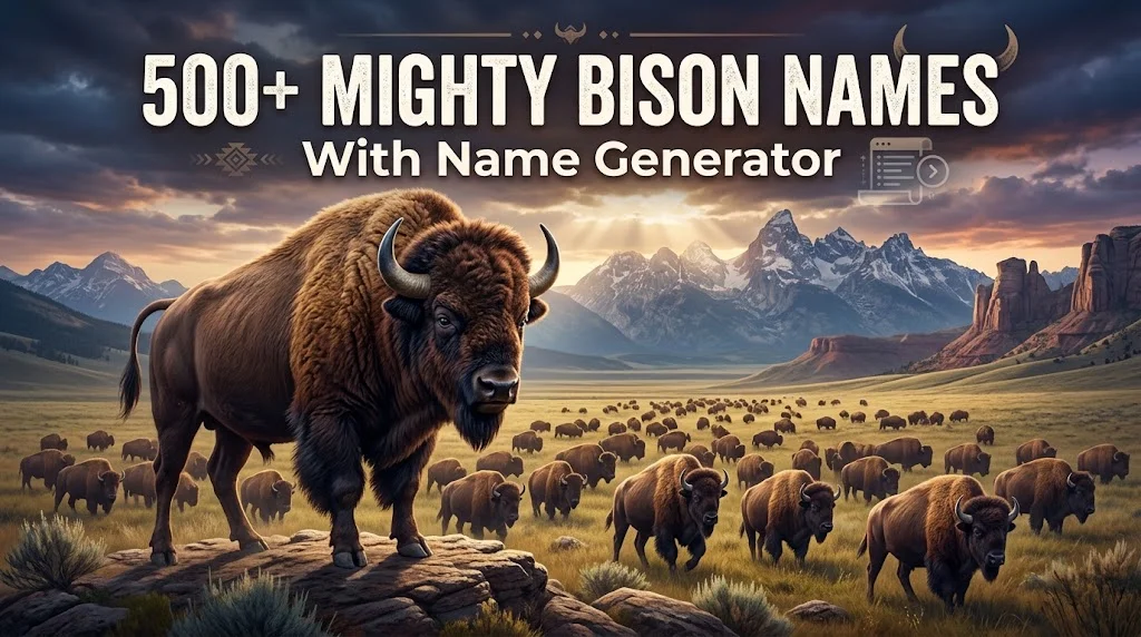 Mighty Bison Names With Name Generator