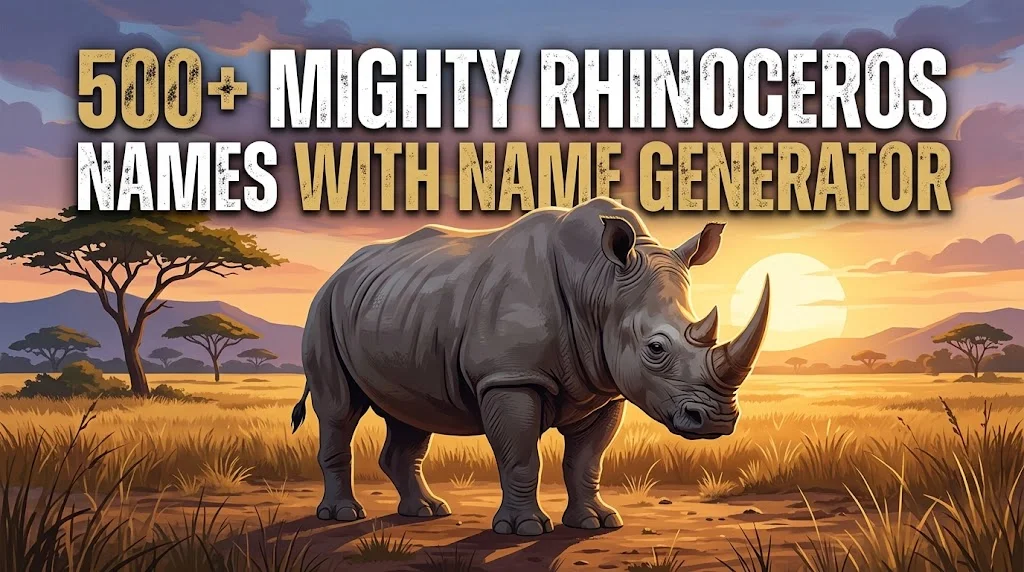 Mighty Rhinoceros Names With Name Generator