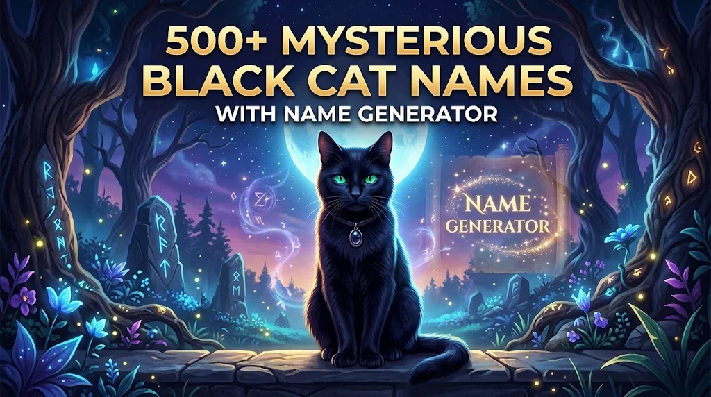 Mysterious Black Cat Names With Name Generator