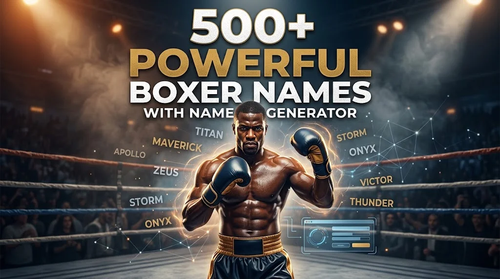 Powerful Boxer Names With Name Generator