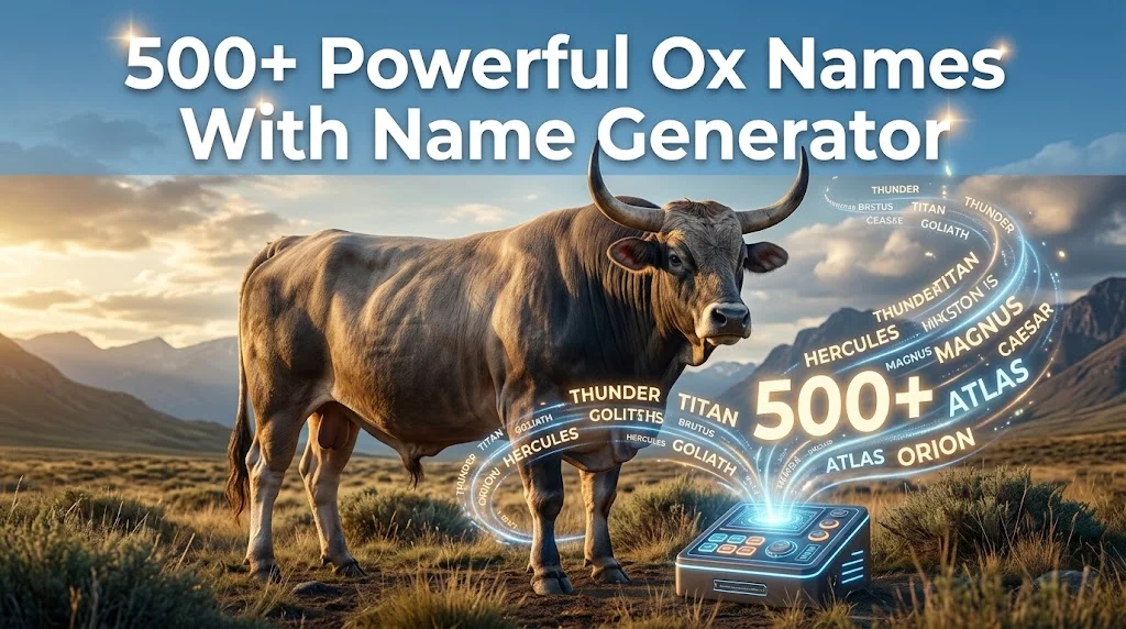 Powerful Ox Names With Name Generator