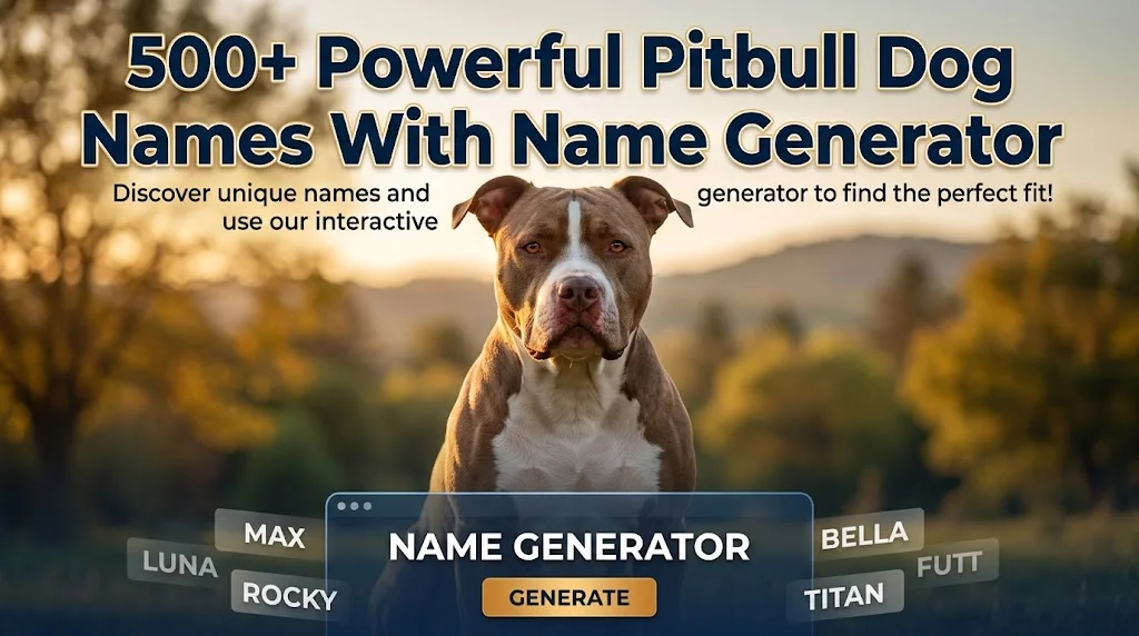 Powerful Pitbull Dog Names With Name Generator