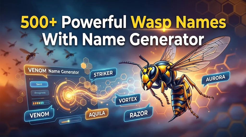Powerful Wasp Names With Name Generator