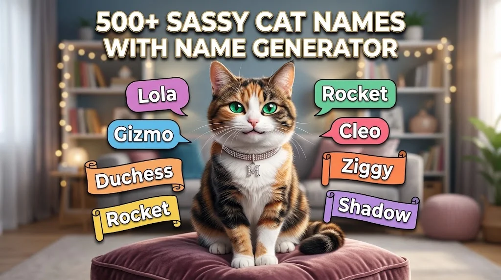 Sassy Cat Names With Name Generator